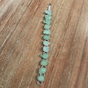 Green Seaglass Bracelet